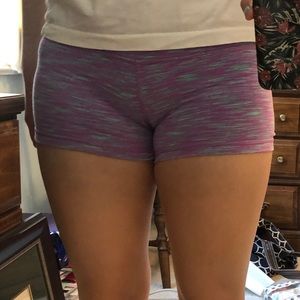 Purple biker shorts